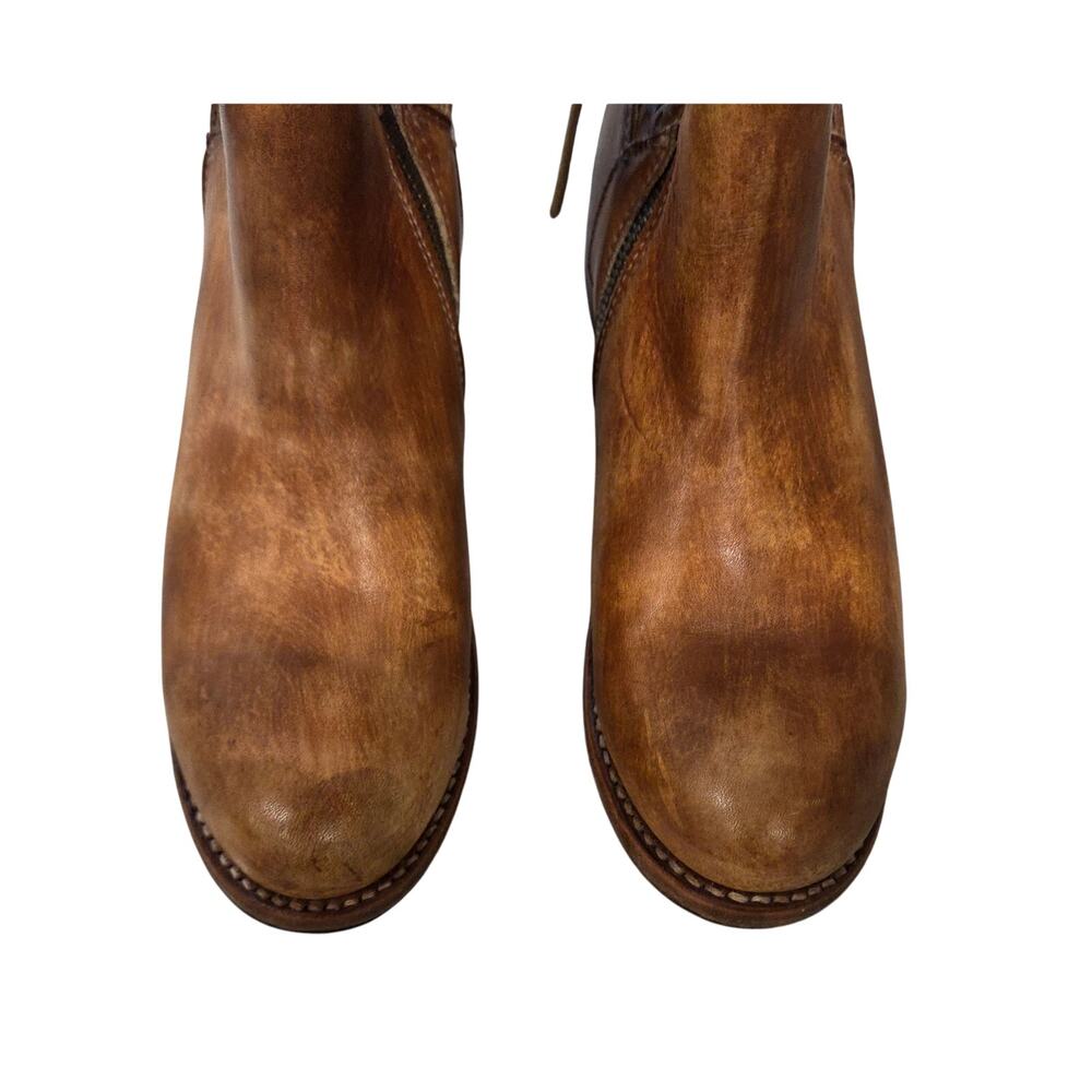NEW Bed|Stu Bridgewater Boots 6 Driftwood Leather Perforated Boho Western Grunge - Picture 10 of 10